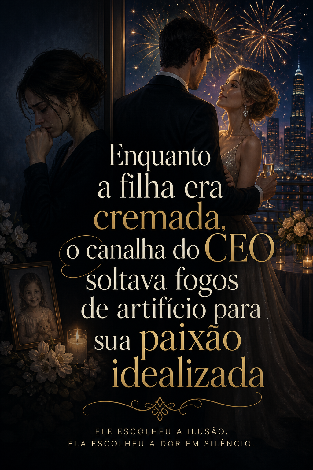 Enquanto a filha era cremada, o canalha do CEO soltava fogos de artifício para sua paixão idealizada